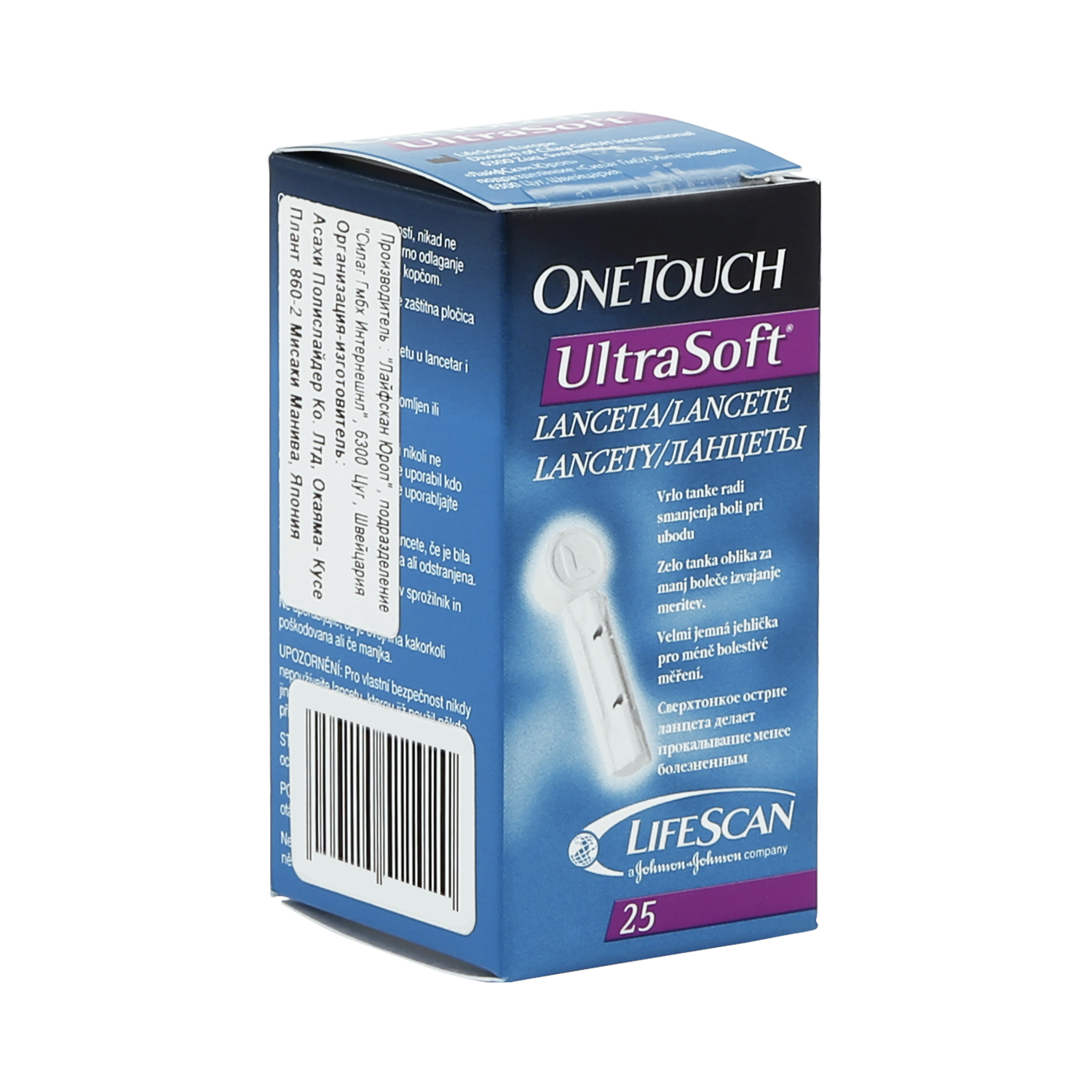 

Ван Тач ланцеты Ультра №25 стерильные