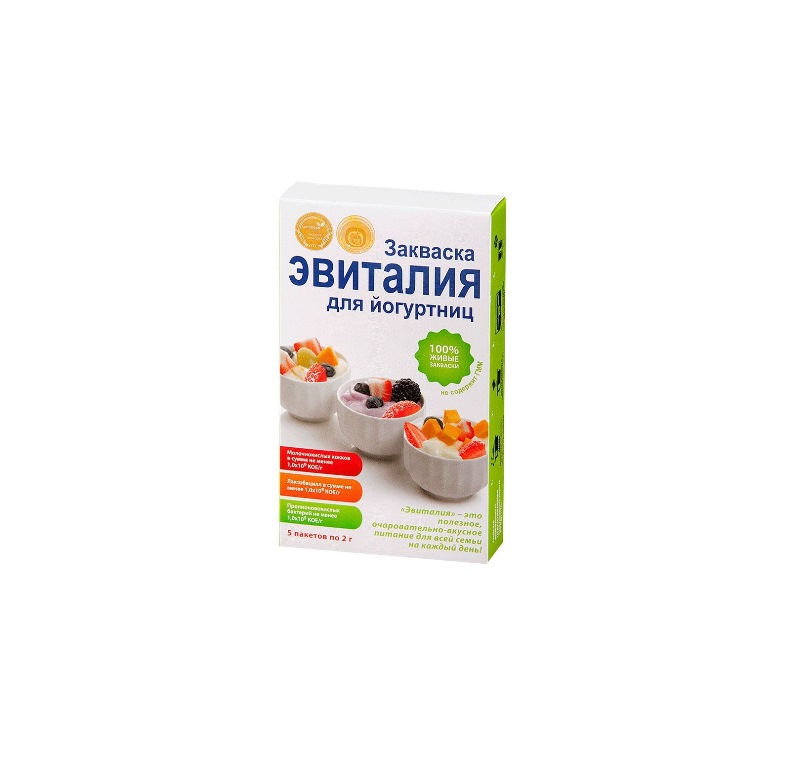 Купить Эвиталия закваска д/йогуртниц 2, 0 №5, Пробиотика НПФ ООО