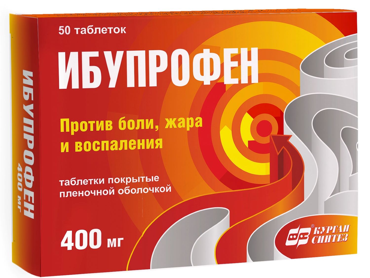 

Ибупрофен таб.п/о 400мг №50