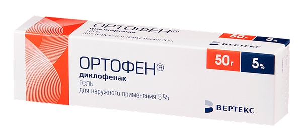 Ортофен гель 5% 50г