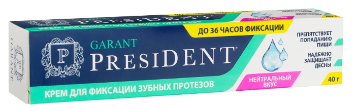 Купить ПрезиДент Гарант крем для фиксации зубн.протезов нейтральный вкус 40г, Betafarma S.p.A