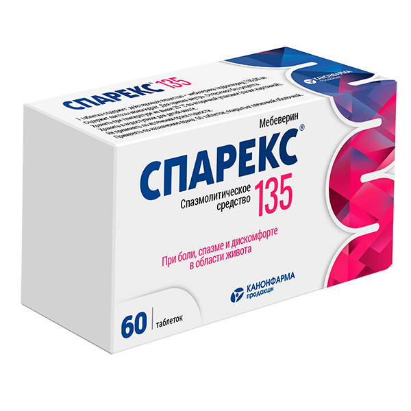 

Спарекс таб.п/о плен. 135мг №60