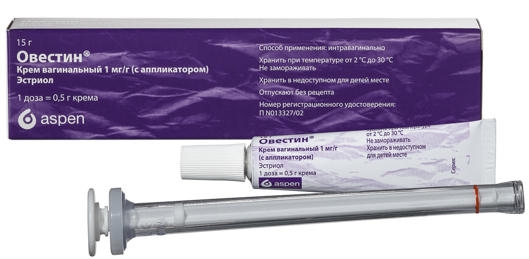 

Овестин крем ваг. 1мг/1г 15г