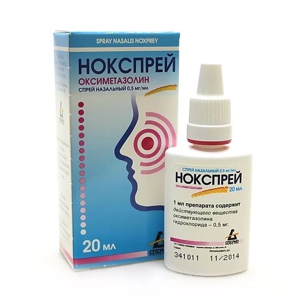 

Нокспрей спрей наз. 0,5мг/мл 20мл