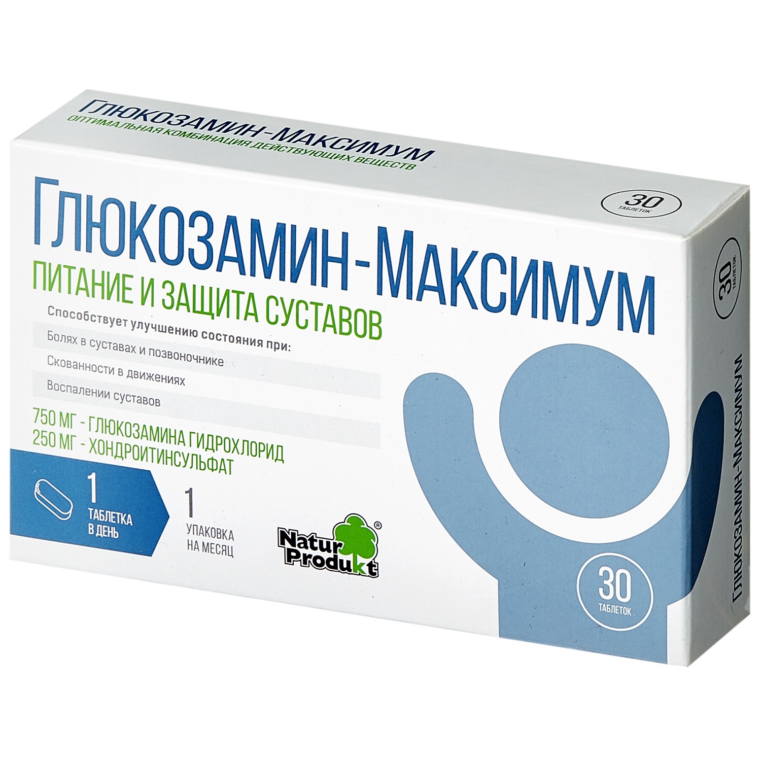 Купить Глюкозамин Максимум таб. №30, Natur Produkt