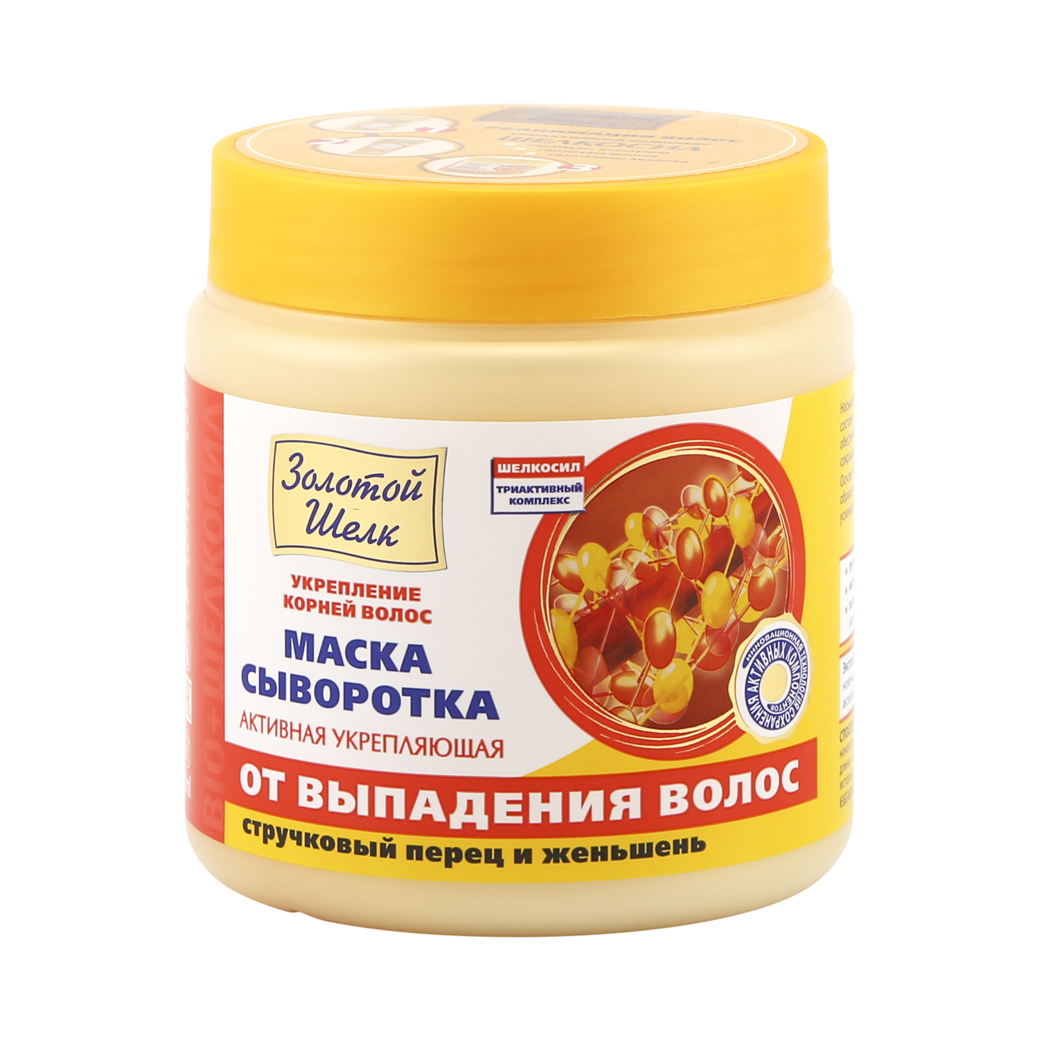 

Золотой шелк маска-сыворотка д/волос укрепляющая против выпадения 500мл