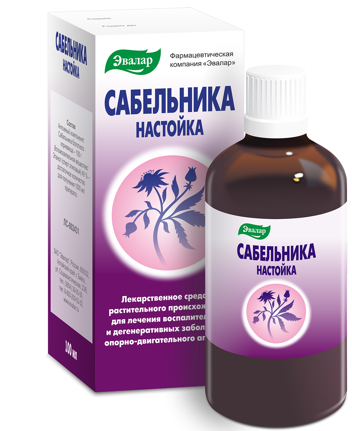 

Сабельник настойка 100мл